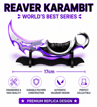 Collector-grade LED Reaver Karambit Inspired